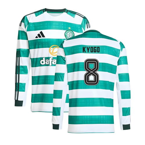 2025-2026 Celtic Long Sleeve Home Shirt (Kyogo 8) 2025-2026 Celtic Long Sleeve Home Shirt (Kyogo 8)