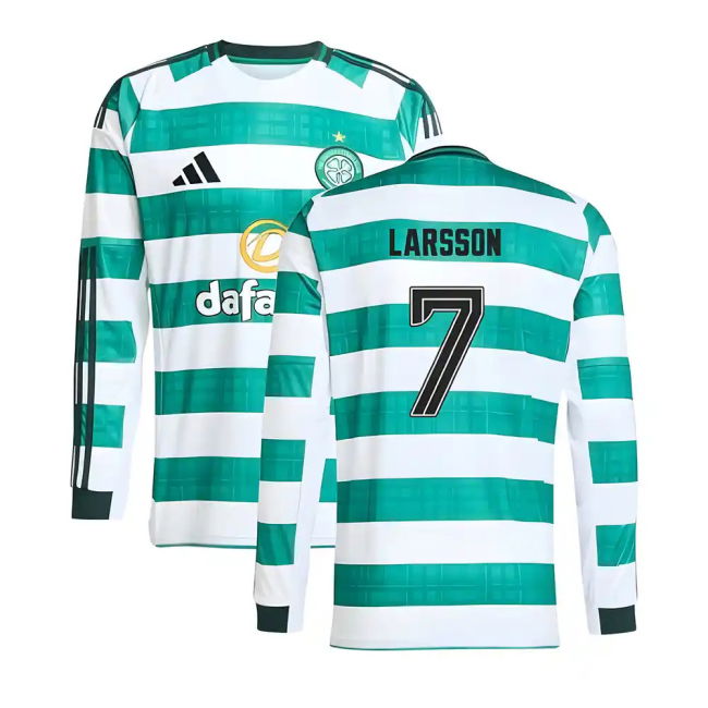 2025-2026 Celtic Long Sleeve Home Shirt (Larsson 7)