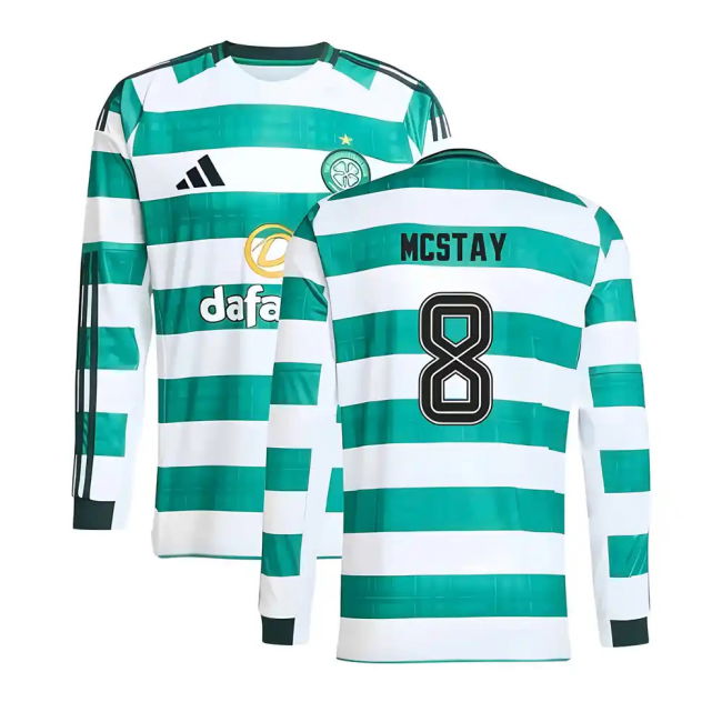 2025-2026 Celtic Long Sleeve Home Shirt (McStay 8)