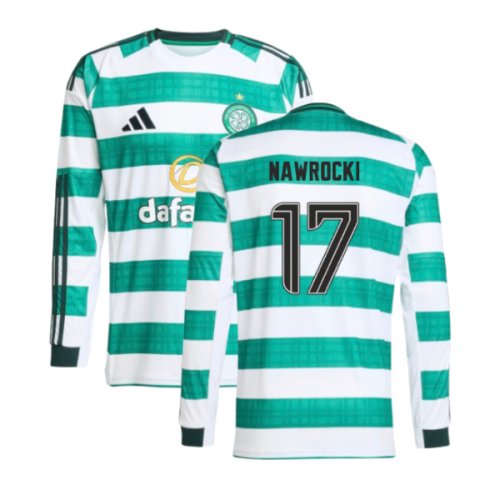 2025-2026 Celtic Long Sleeve Home Shirt (Nawrocki 17)