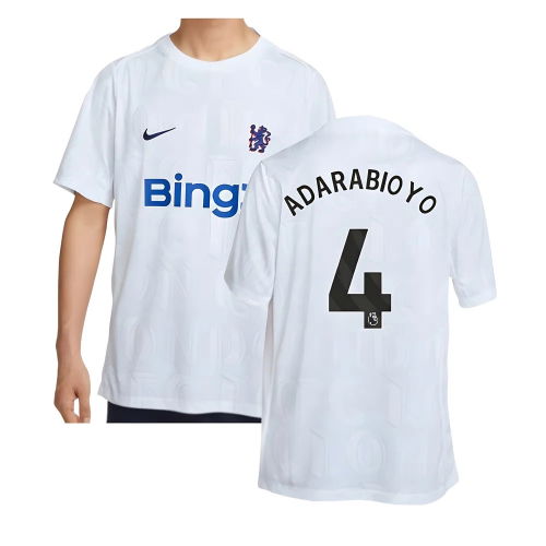 2025-2026 Chelsea Academy Pro Pre-Match Football Top (White) (Adarabioyo 4)