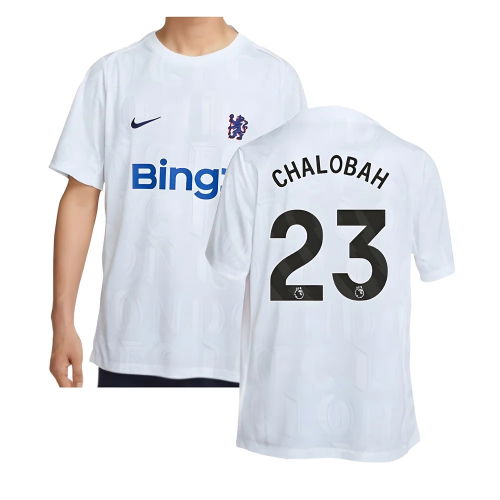 2025-2026 Chelsea Academy Pro Pre-Match Football Top (White) (Chalobah 23)