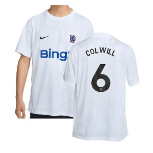 2025-2026 Chelsea Academy Pro Pre-Match Football Top (White) (Colwill 6)
