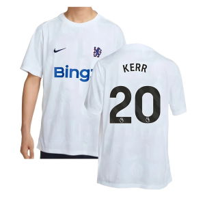 2025-2026 Chelsea Academy Pro Pre-Match Football Top (White) (Kerr 20)