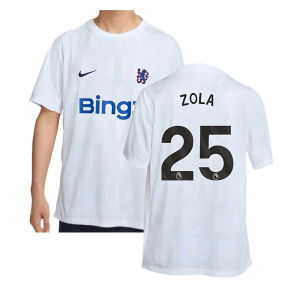 2025-2026 Chelsea Academy Pro Pre-Match Football Top (White) (Zola 25)
