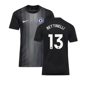 2025-2026 Chelsea Home Goalkeeper Shirt (Black) - Kids (Bettinelli 13)