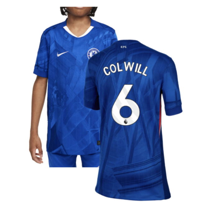 2025-2026 Chelsea Home Shirt (Kids) (Colwill 6)