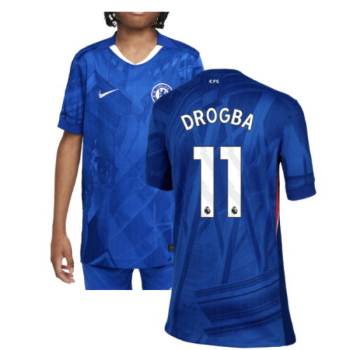 2025-2026 Chelsea Home Shirt (Kids) (Drogba 11)