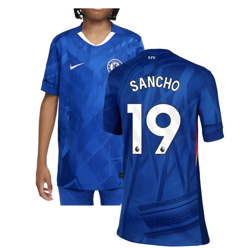 2025-2026 Chelsea Home Shirt (Kids) (Sancho 19)