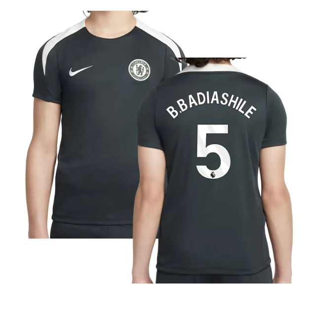 2025-2026 Chelsea Strike Training Shirt (Green) - Kids (B.Badiashile 5)