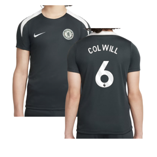 2025-2026 Chelsea Strike Training Shirt (Green) - Kids (Colwill 6)
