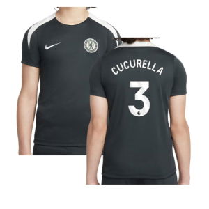2025-2026 Chelsea Strike Training Shirt (Green) - Kids (Cucurella 3)