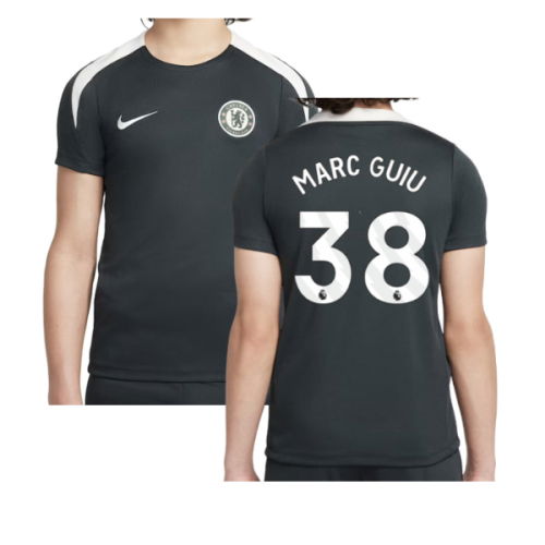 2025-2026 Chelsea Strike Training Shirt (Green) - Kids (Marc Guiu 38)