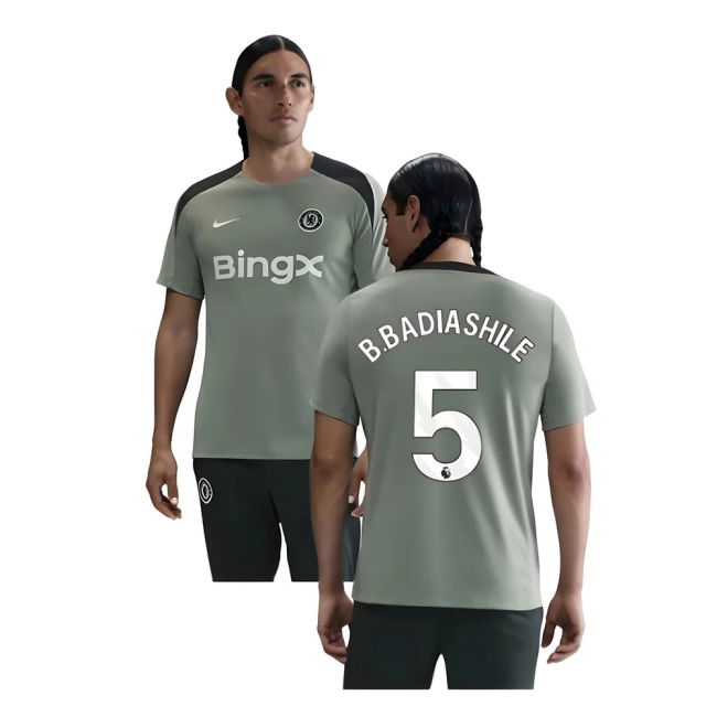 2025-2026 Chelsea Strike Training Shirt (Jade Green) (B.Badiashile 5)