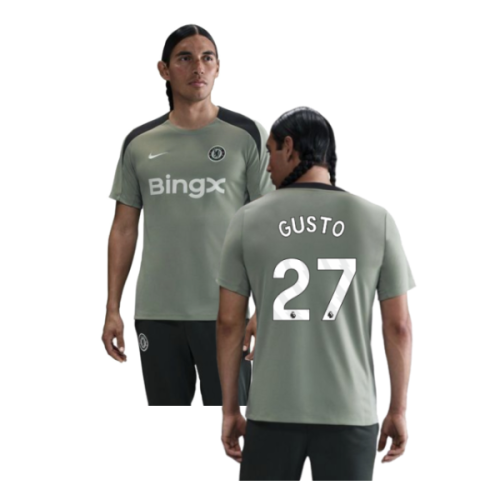 2025-2026 Chelsea Strike Training Shirt (Jade Green) (Gusto 27)