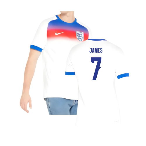 2025-2026 England WEC Authentic Home Shirt - Mens (JAMES 7)