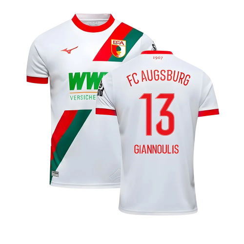 2025-2026 FC Augsburg Home Shirt (Giannoulis 13)