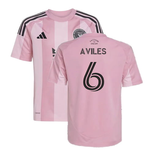 2025-2026 Inter Miami Home Shirt (Kids) (Aviles 6)