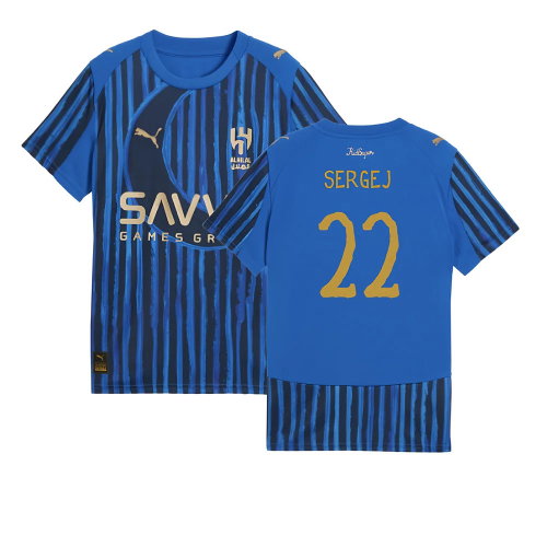 2025-2026 KIDSUPER x Al-Hilal SFC CWC Home Shirt (Blue) (Sergej 22)