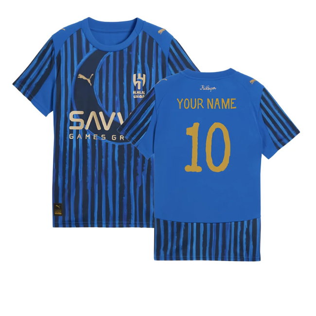 2025-2026 KIDSUPER x Al-Hilal SFC CWC Home Shirt (Blue) (Your Name)