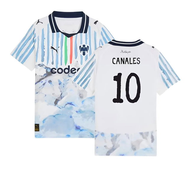 2025-2026 KIDSUPER x CF Monterrey CWC Shirt (White) - Kids (Canales 10)