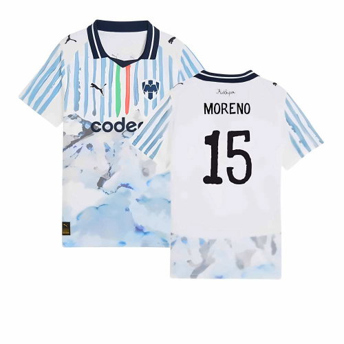 2025-2026 KIDSUPER x CF Monterrey CWC Shirt (White) - Kids (Moreno 15)