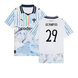 2025-2026 KIDSUPER x CF Monterrey CWC Shirt (White) - Kids (Ocampos 29)