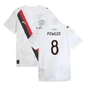2025-2026 KIDSUPER x Manchester City CWC Away Shirt (White) - Kids (Fowler 8)