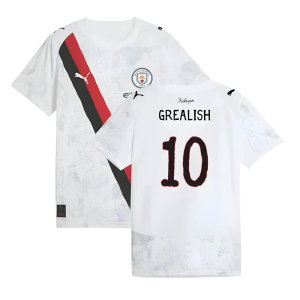 2025-2026 KIDSUPER x Manchester City CWC Away Shirt (White) - Kids (Grealish 10)