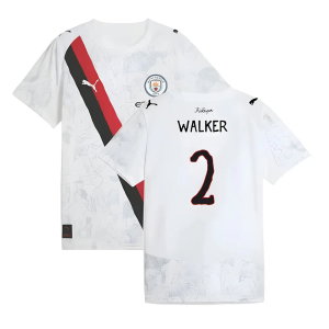 2025-2026 KIDSUPER x Manchester City CWC Away Shirt (White) - Kids (Walker 2)