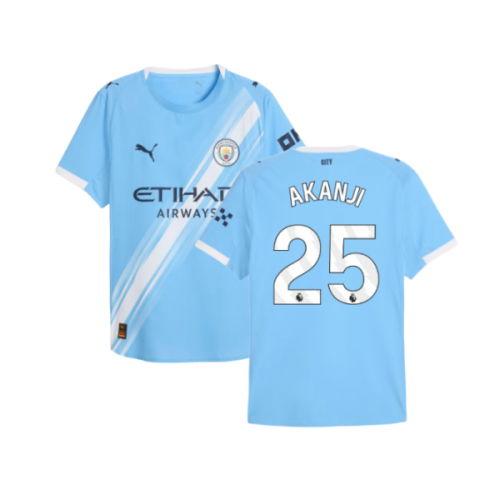 2025-2026 Man City Authentic Home Shirt (Akanji 25)  2025-2026 Man City Authentic Home Shirt (Akanji 25)