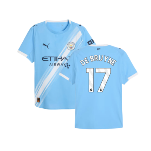 2025-2026 Man City Authentic Home Shirt (De Bruyne 17)