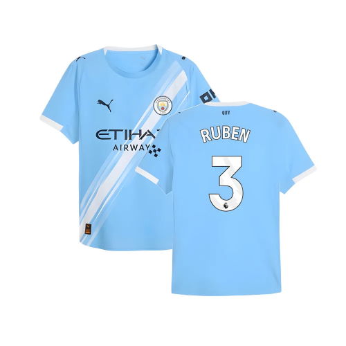 2025-2026 Man City Authentic Home Shirt (Ruben 3)