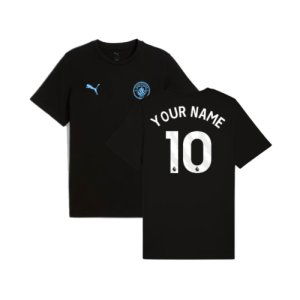 2025-2026 Man City FtblESS Tee (Black)