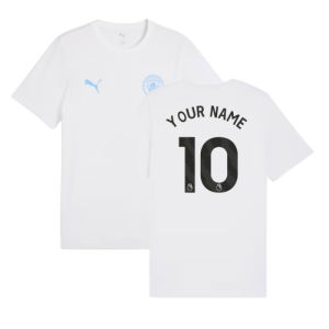 2025-2026 Man City FtblESS Tee (White) - Kids