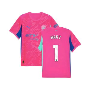 2025-2026 Man City Goalkeeper Home Shirt (Pink) (Hart 1)