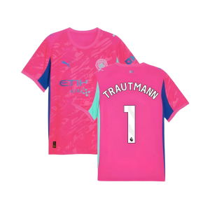 2025-2026 Man City Goalkeeper Home Shirt (Pink) (Trautmann 1)
