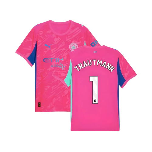 2025-2026 Man City Goalkeeper Home Shirt (Pink) (Trautmann 1)