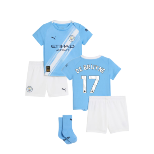 2025-2026 Man City Home Baby Kit (De Bruyne 17)