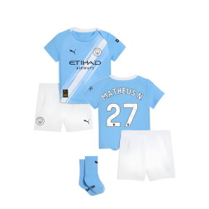 2025-2026 Man City Home Baby Kit (Matheus N. 27)