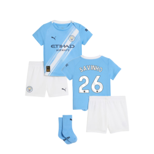 2025-2026 Man City Home Baby Kit (Savinho 26)