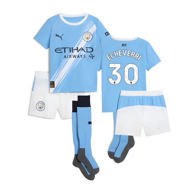 2025-2026 Man City Home Mini Kit (Echeverri 30)
