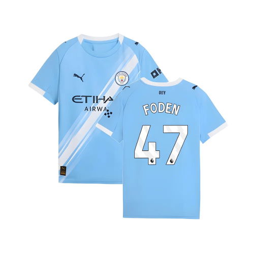 2025-2026 Man City Home Shirt (Kids) (Foden 47)