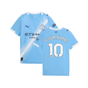 2025-2026 Man City Home Shirt (Kids)