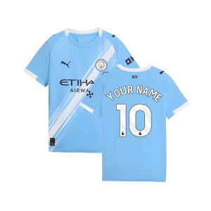 2025-2026 Man City Home Shirt (Kids)