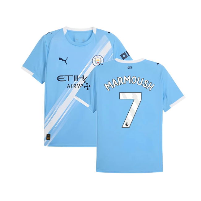 2025-2026 Man City Home Shirt (Marmoush 7)