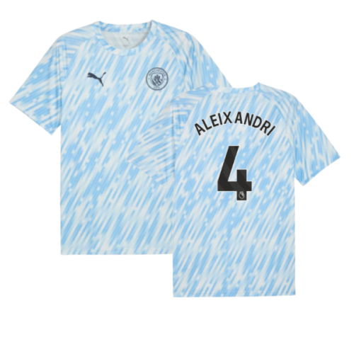 2025-2026 Man City Warm Up Jersey (Silver Sky) (Aleixandri 4)