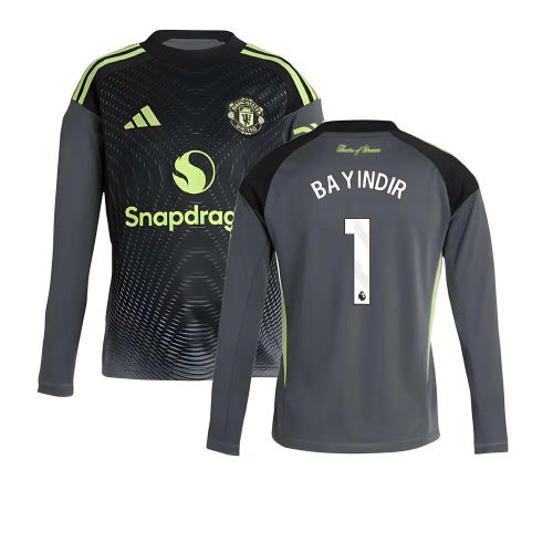2025-2026 Man Utd Home Goalkeeper Shirt (Grey) - Kids (Bayindir 1)