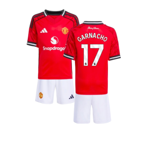 2025-2026 Man Utd Home Mini Kit (Garnacho 17)