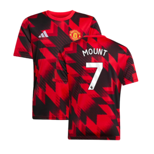 2025-2026 Man Utd Pre-Match Shirt (Red) - Kids (Mount 7)
